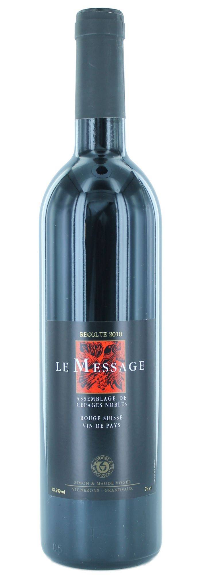 Le Message, assemblage rouge